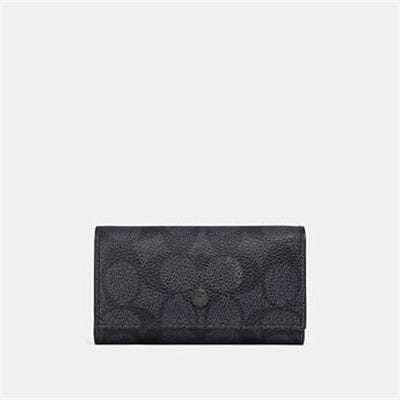 Fashion 4 Coach FOUR RING KEY CASE IN SIGNATURE CANVAS
