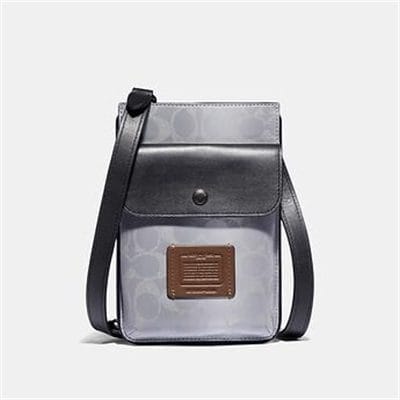 Fashion 4 Coach HYBRID POUCH IN REFLECTIVE SIGNATURE CANVAS