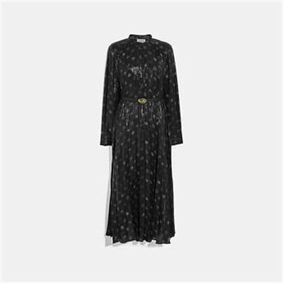 Fashion 4 Coach METALLIC DOT DRESS WITH BELT