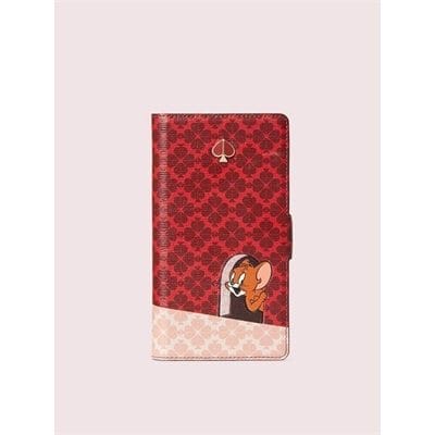 Kate Spade iPhone 12 Mini Folio Case Flower Coated Canvas Magnetic Wrap