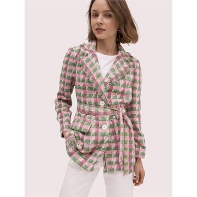 Fashion 4 - plaid tweed blazer