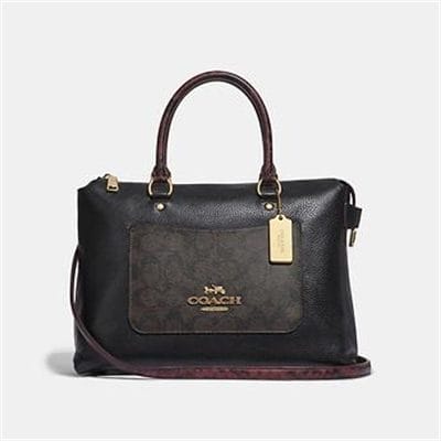 Fashion 4 Coach EMMA SATCHEL IN SIGNATURE CANVAS COLORBLOCK
