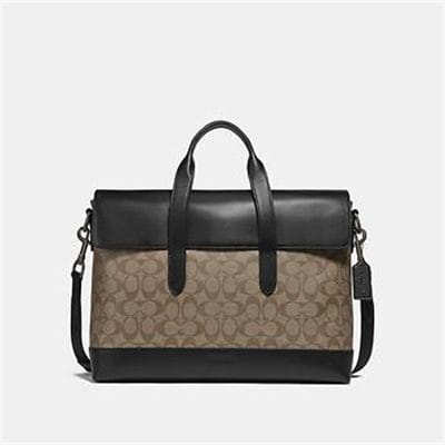 Fashion 4 Coach HAMILTON PORTFOLIO BRIEF IN SIGNATURE CANVAS