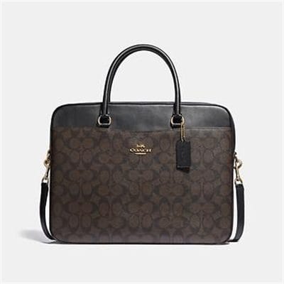 Fashion 4 Coach LAPTOP BAG IN SIGNATURE CANVAS