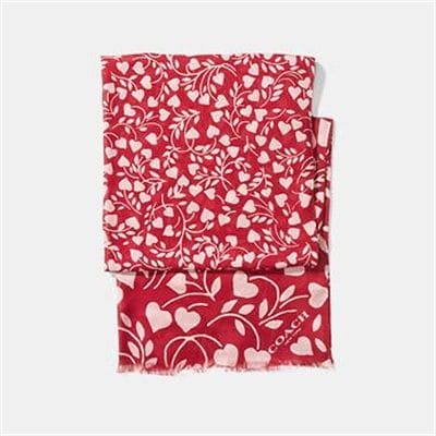 Fashion 4 Coach LOVE LEAF PRINT OBLONG SCARF