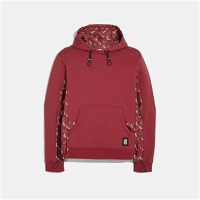 Fashion 4 Coach LUNAR NEW YEAR NYLON DETAIL HOODIE