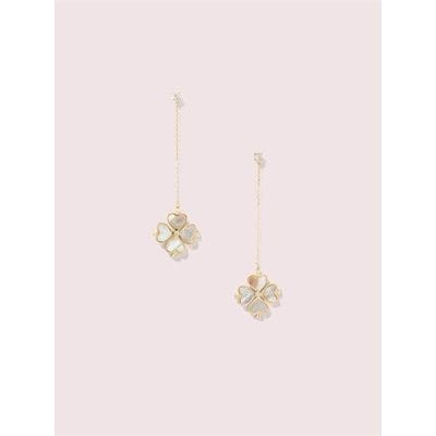 Fashion 4 - legacy logo demi fine spade linear earrings