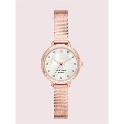 Fashion 4 - morningside mini rose gold-tone stainless steel mesh watch