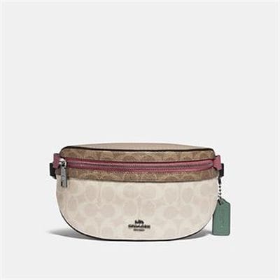 Fashion 4 Coach BETHANY BELT BAG IN BLOCKED SIGNATURE CANVAS