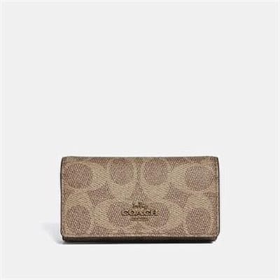 Fashion 4 Coach SIX RING KEY CASE IN SIGNATURE CANVAS