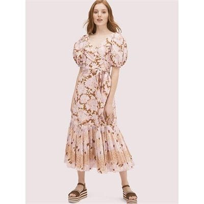 Fashion 4 - exotic bloom poplin dress