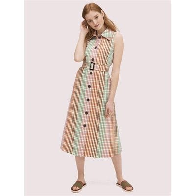 Fashion 4 - rainbow plaid shirtdress