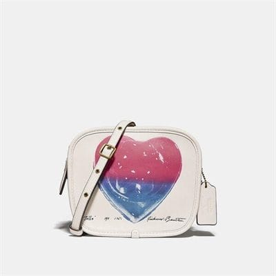 Fashion 4 Coach Coach X Richard Bernstein Zip Pouch With Jello Heart