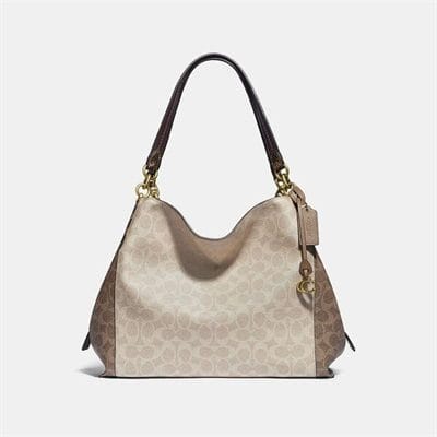 Fashion 4 Coach Dalton 31 In Blocked Signature Canvas With Snakeskin Detail