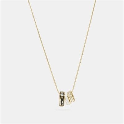 Fashion 4 Coach Kissing Signature Necklace