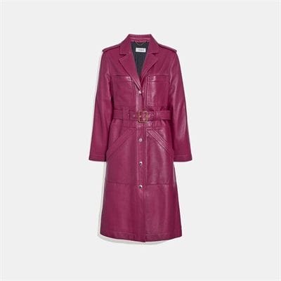 Fashion 4 Coach Leather Trench