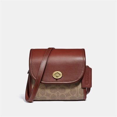 Fashion 4 Coach Turnlock Lunchbox Pouch In Signature Canvas