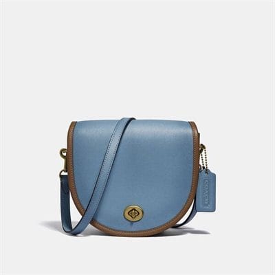 Fashion 4 Coach Turnlock Saddle Crossbody In Colorblock