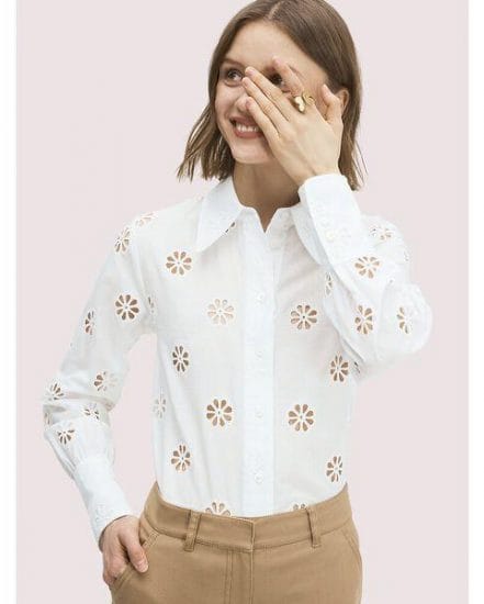 Fashion 4 - spade clover eyelet blouse