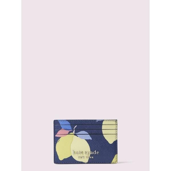 Fashion 4 - cameron lemon zest small slim card holder