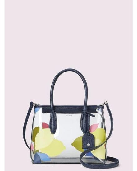Fashion 4 - eva see-through lemon zest small top zip satchel