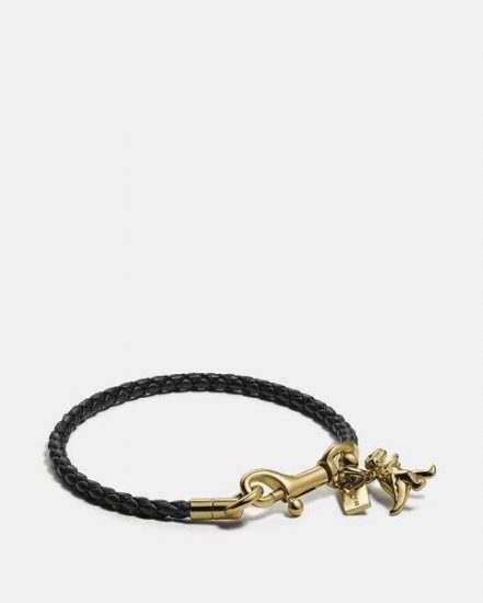 Fashion 4 Coach Braided Friendship Bracelet With Rexy Charm