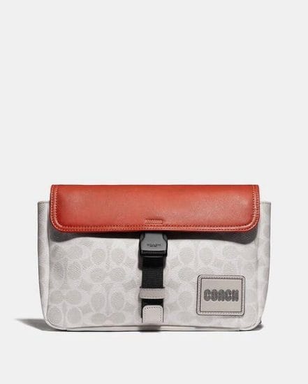 Fashion 4 Coach Pacer Belt Bag In Signature Canvas With Coach Patch