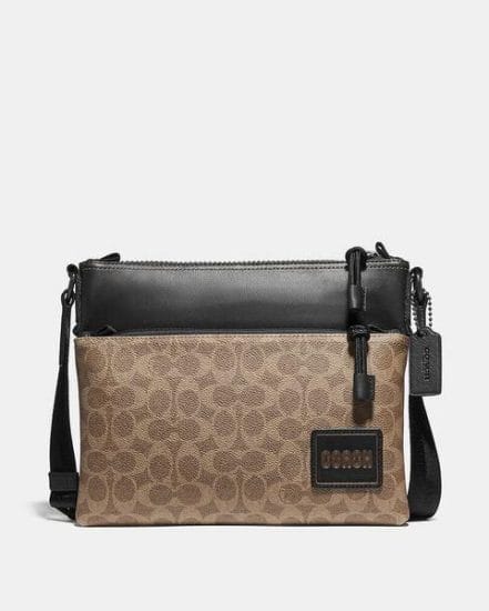 Fashion 4 Coach Pacer Crossbody In Signature Canvas With Coach Patch