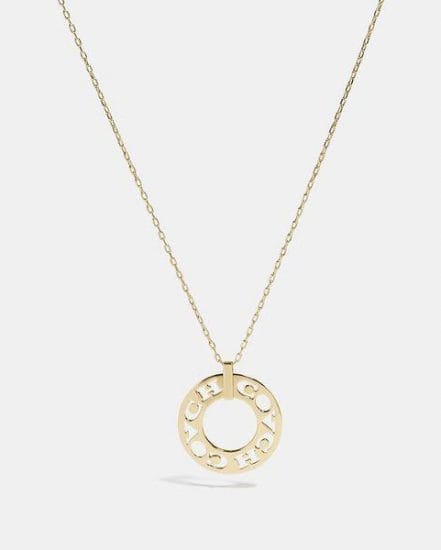 Fashion 4 Coach Pierced Coach Pendant Necklace