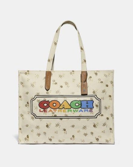 Fashion 4 Coach Tote With Rainbow Coach Badge