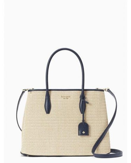 Fashion 4 - eva straw medium top zip satchel