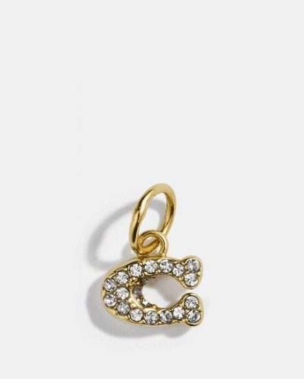 Fashion 4 Coach Collectible Pave Signature Charm