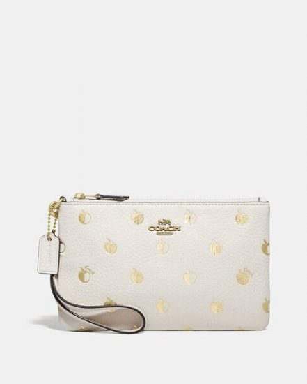 Fashion 4 Coach Small Wristlet With Apple Print