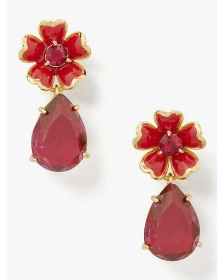 Fashion 4 - blushing blooms flower drop earrings