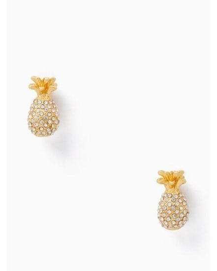 Fashion 4 - by the pool pave pineapple mini studs