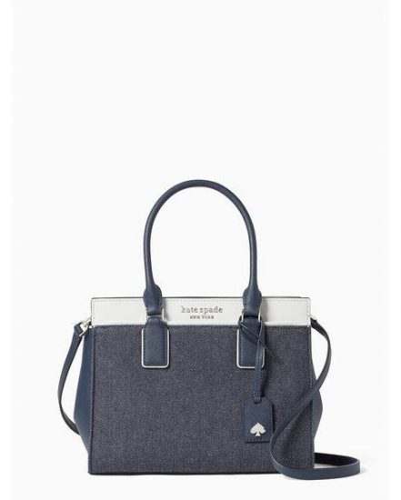 Fashion 4 - cameron denim colorblock medium satchel