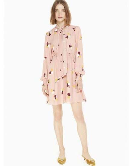 Fashion 4 - dusk buds print mix dress