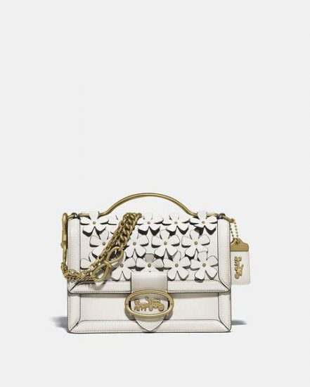 Fashion 4 Coach Riley Top Handle 22 With Floral Applique