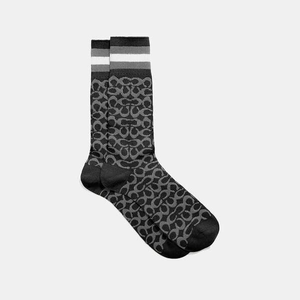 Fashion 4 Coach Signature Socks