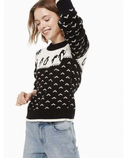 Fashion 4 - penguin intarsia sweater