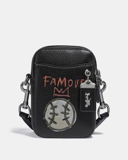 Fashion 4 Coach Coach X Jean-Michel Basquiat Rogue Crossbody 12 In Baseball