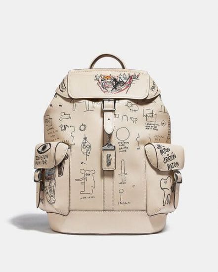 Fashion 4 Coach Coach X Jean-Michel Basquiat Wells Backpack In Head 1982-83