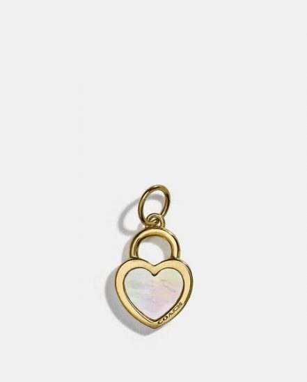 Fashion 4 Coach Collectible Pearl Heart Charm