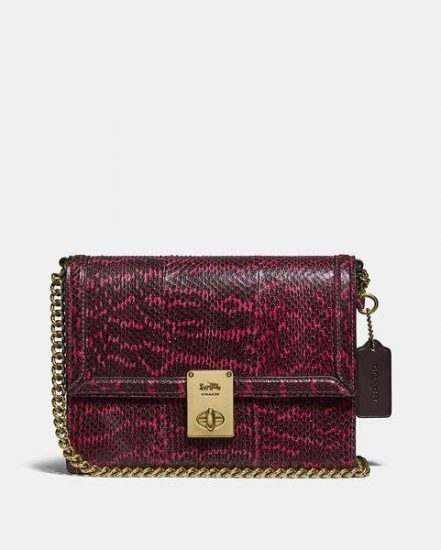 Fashion 4 Coach Hutton Shoulder Bag In Snakeskin
