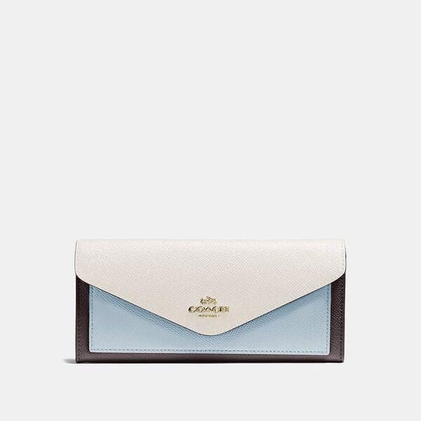 Fashion 4 Coach Soft Wallet In Colorblock