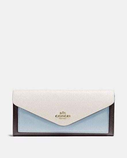 Fashion 4 Coach Soft Wallet In Colorblock