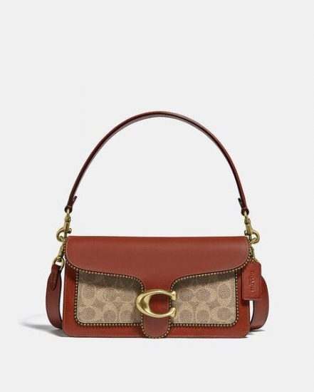 Fashion 4 Coach Tabby Shoulder Bag 26 In Signature Canvas With Beadchain