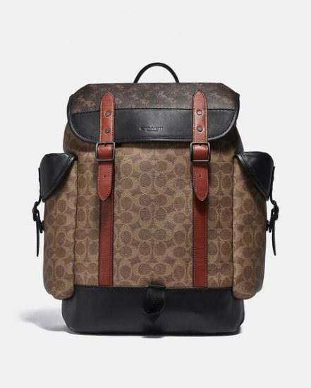 Fashion 4 Coach Hitch Backpack In Signature Canvas With Horse And Carriage Print