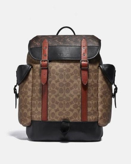 Fashion 4 Coach Hitch Backpack In Signature Canvas With Horse And Carriage Print