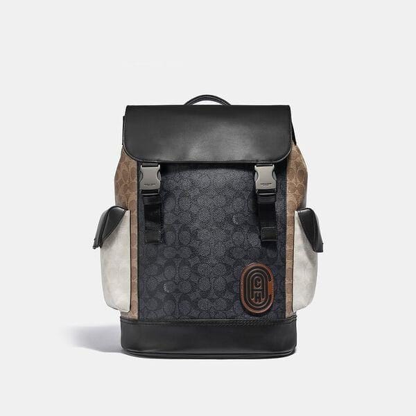 Fashion 4 Coach Rivington Backpack In Colorblock Signature Canvas